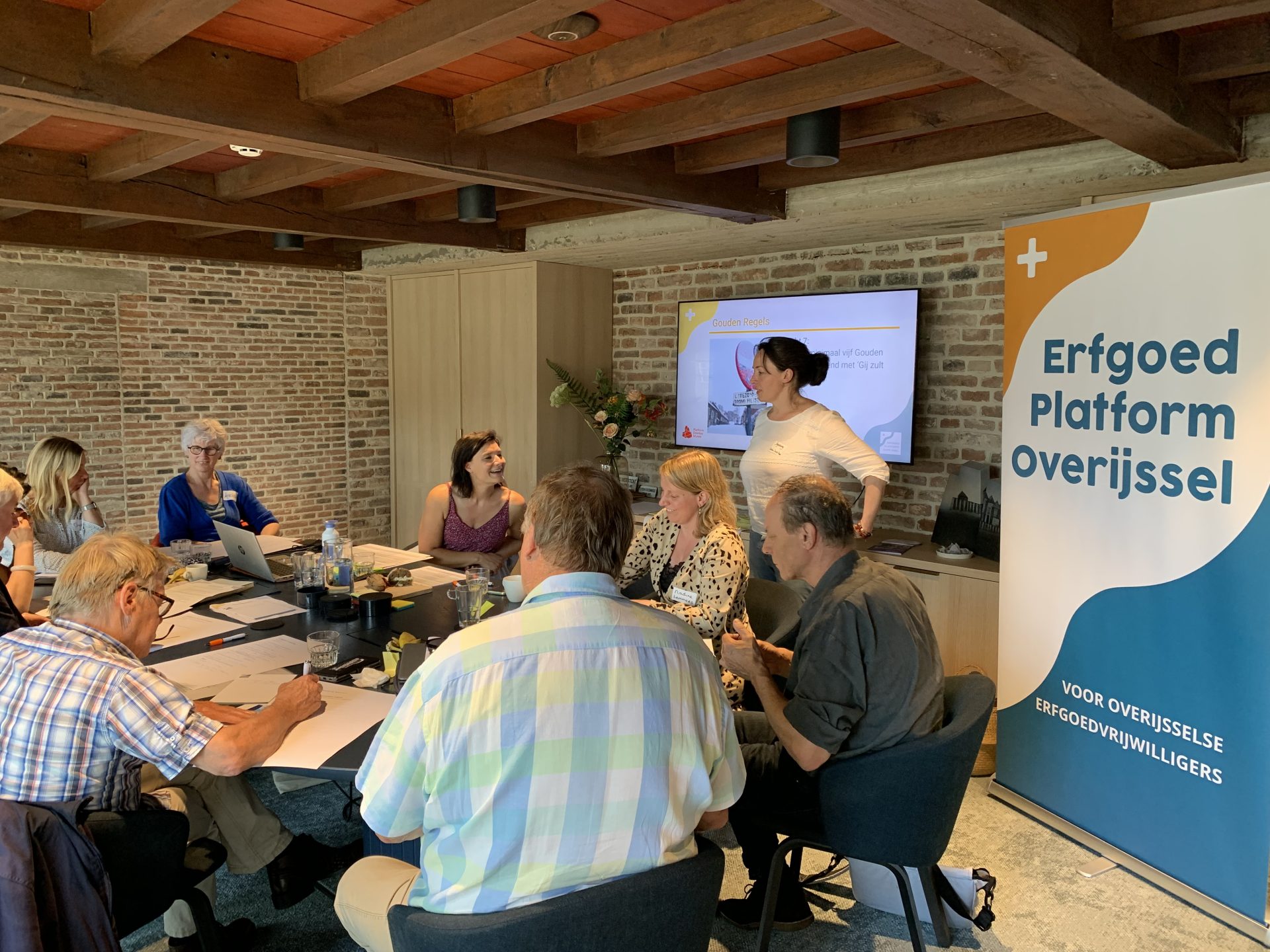 Training nieuwe vrijwilligers werven door Erfgoedplatform Overijssel (samen met een Drentse collega).